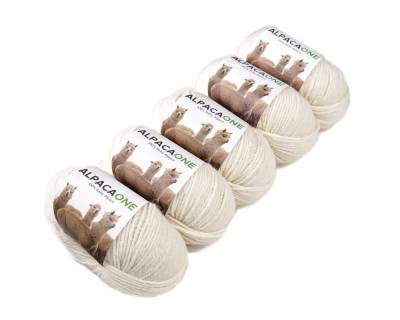 Arcovi Baby Alpaka Wolle 5er-Set – 5x 50g Strickgarn, weich & warm