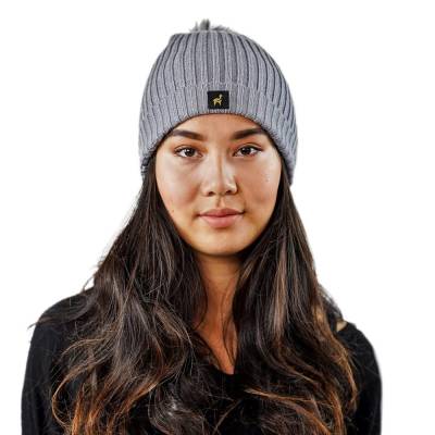 Arcovi Alpaka Mütze „Sally“ – One Size mit Bommel für Damen & Herren - Image 5