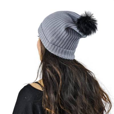 Arcovi Alpaka Mütze „Sally“ – One Size mit Bommel für Damen & Herren - Image 2