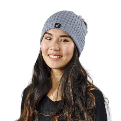 Arcovi Alpaka Mütze „Sally“ – One Size mit Bommel für Damen & Herren