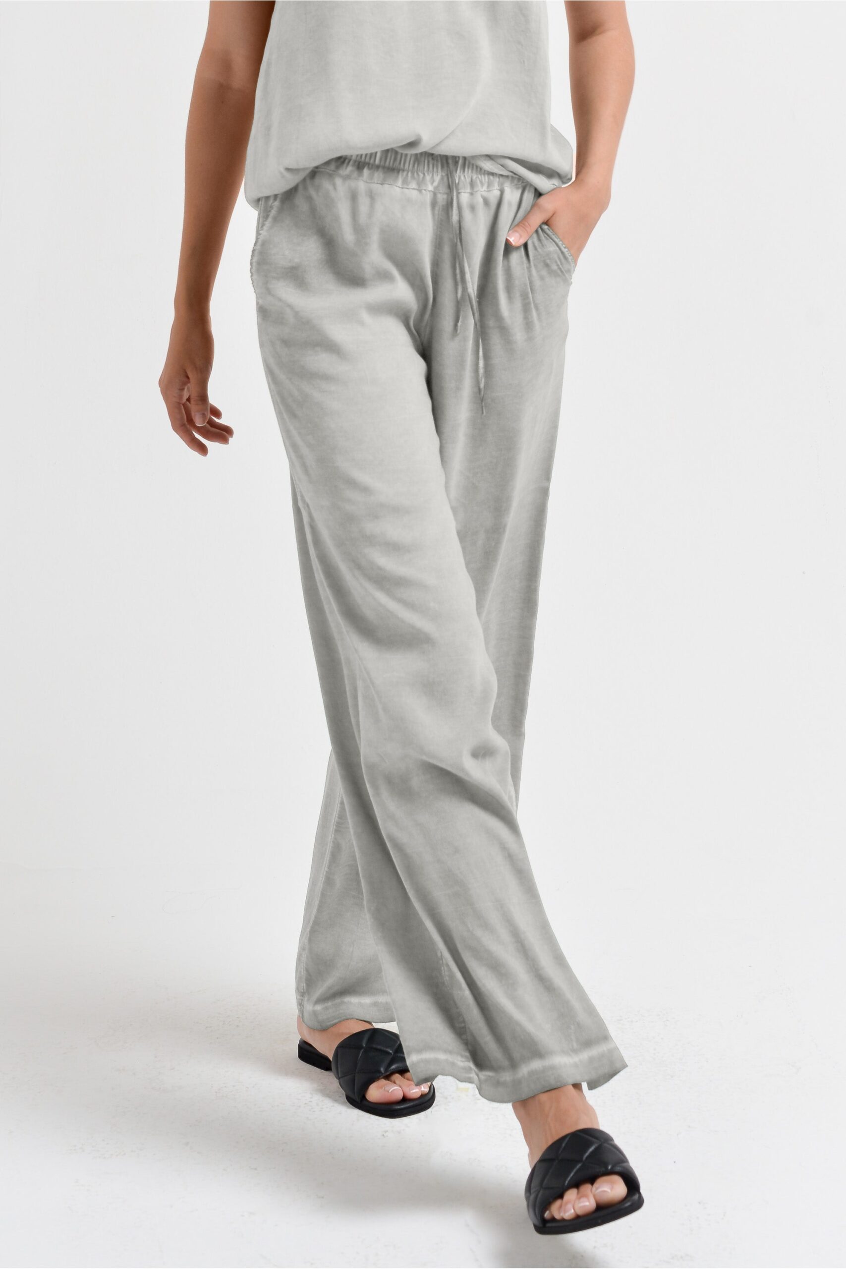 Arcovi Viskosehose „Platino“ – Weite Slacks im fließenden Billow Fit - Image 2
